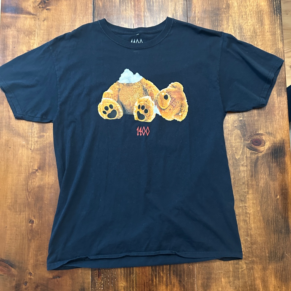 1400 Brand Trippie Redd Merch Stuffed Ripped Teddy Bear Mens Large